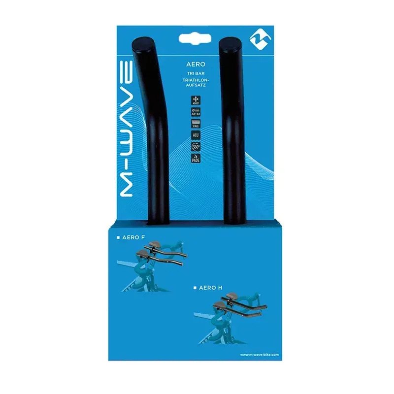 M-Wave Aero H Clip On Handlebar In Black-1