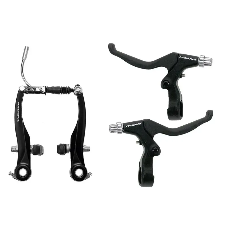 Promax TX Front/Rear V-brake and Lever Set in Black