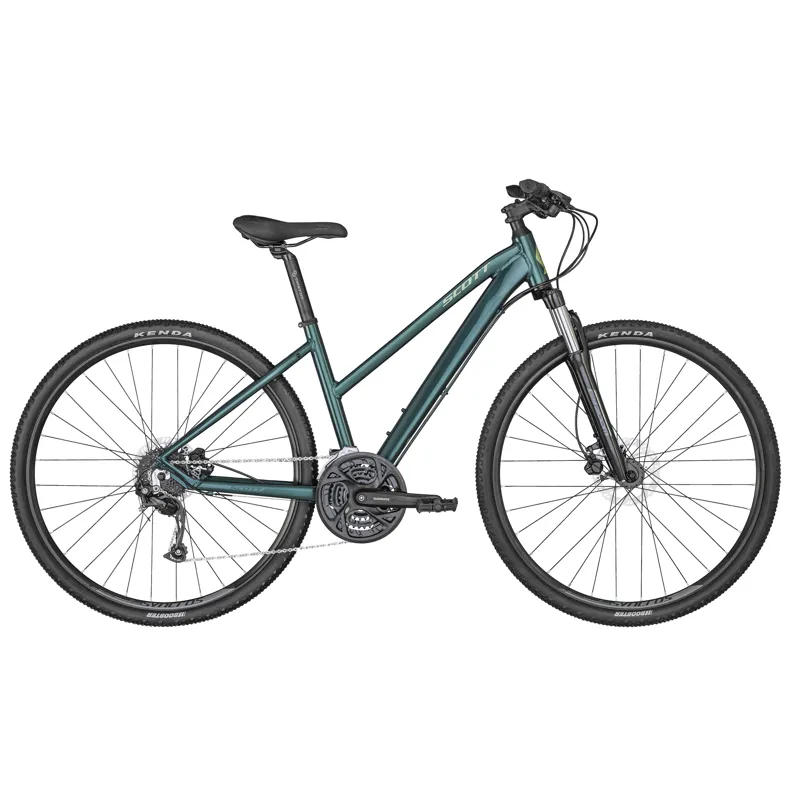 2022 Scott Sub Cross 40 Women s Hybrid Bike in Green