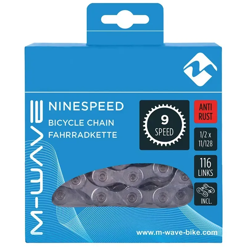M-Wave Ninespeed AR Chain In Grey-1
