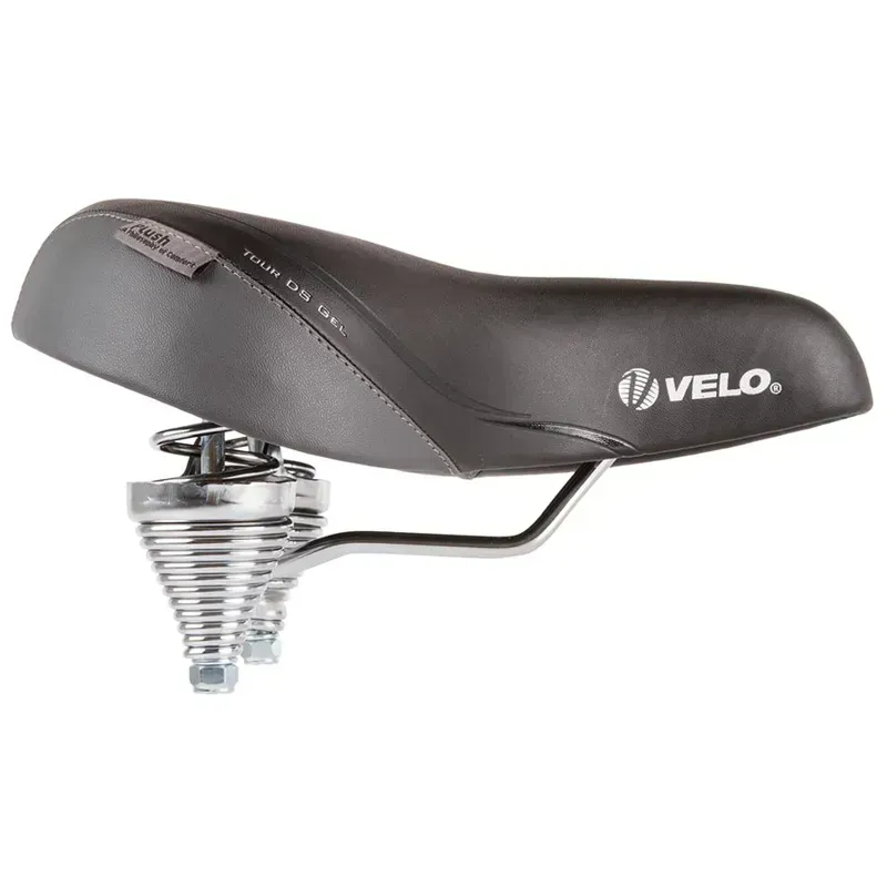 Velo Tour DS Gel Comfort 265 x 255mm Saddle in Black-1