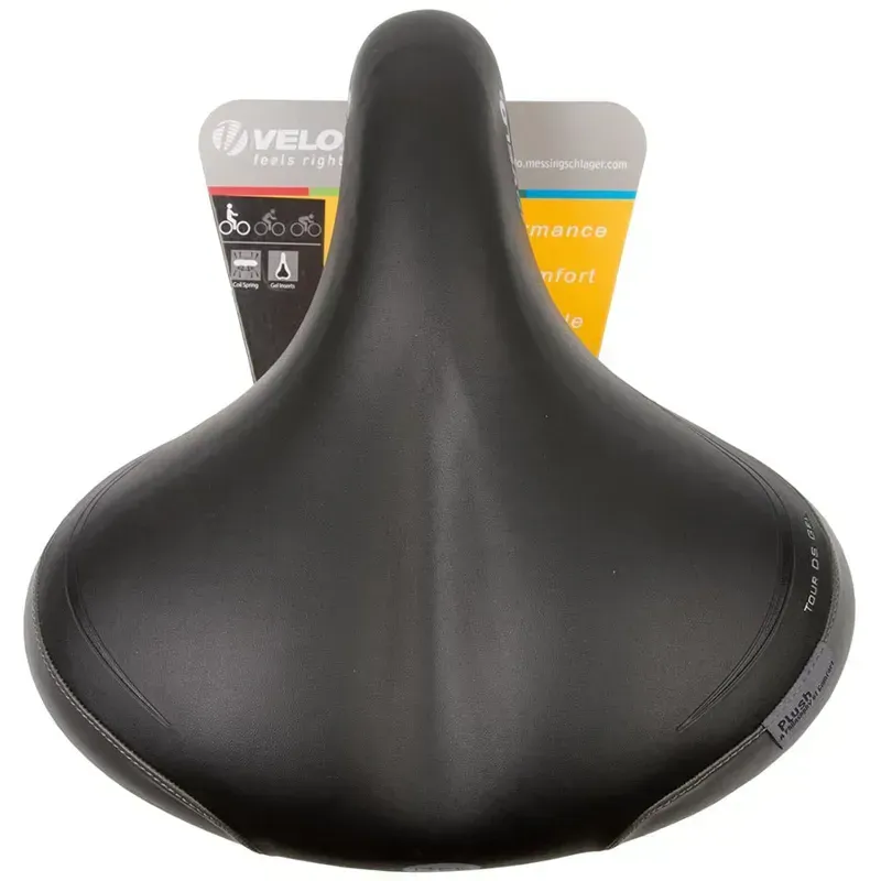 Velo Tour DS Gel Comfort 265 x 255mm Saddle in Black-4