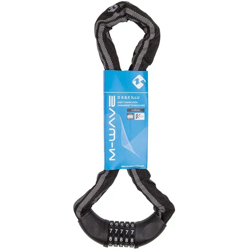 M-Wave C 6.85 Illu Chain Combination Lock In Black-1