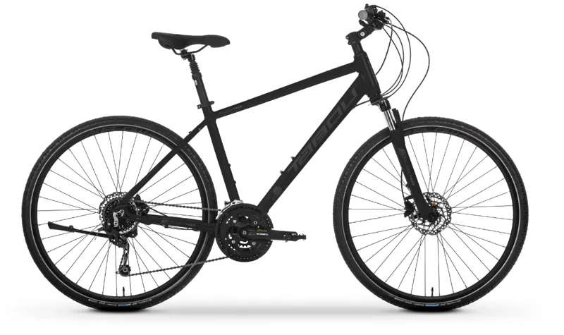 hybrid bicycle with front suspension