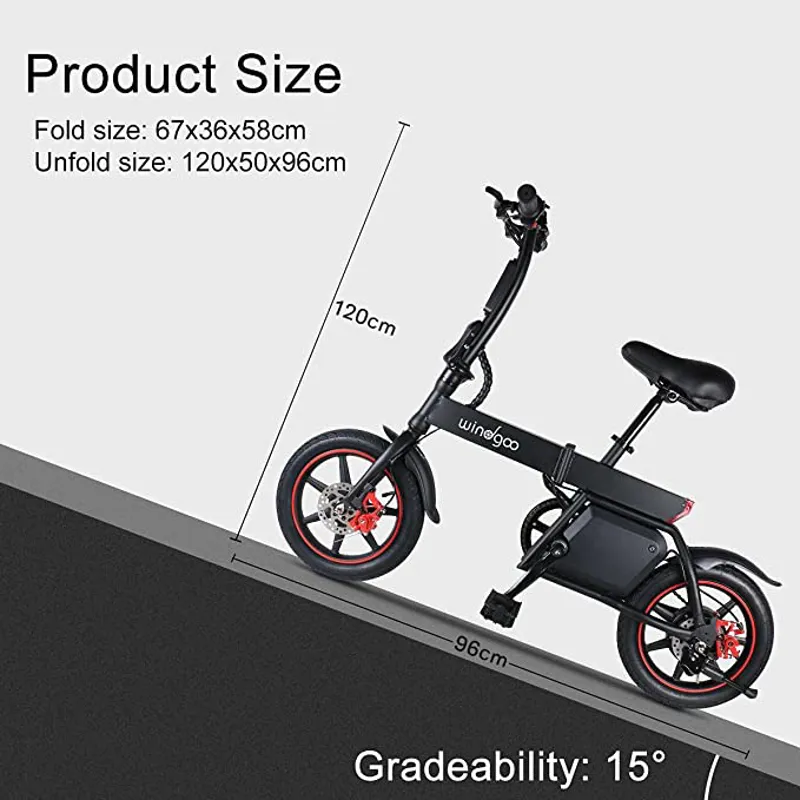 Windgoo bicicleta electrica 36v plegable cheap