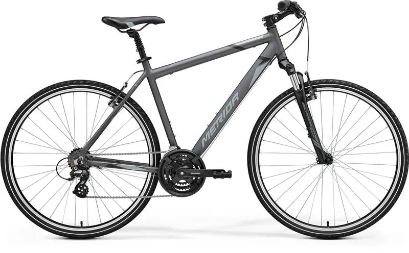 2022 Merida Crossway 10-V MY22 Hybrid Bike in Grey-1
