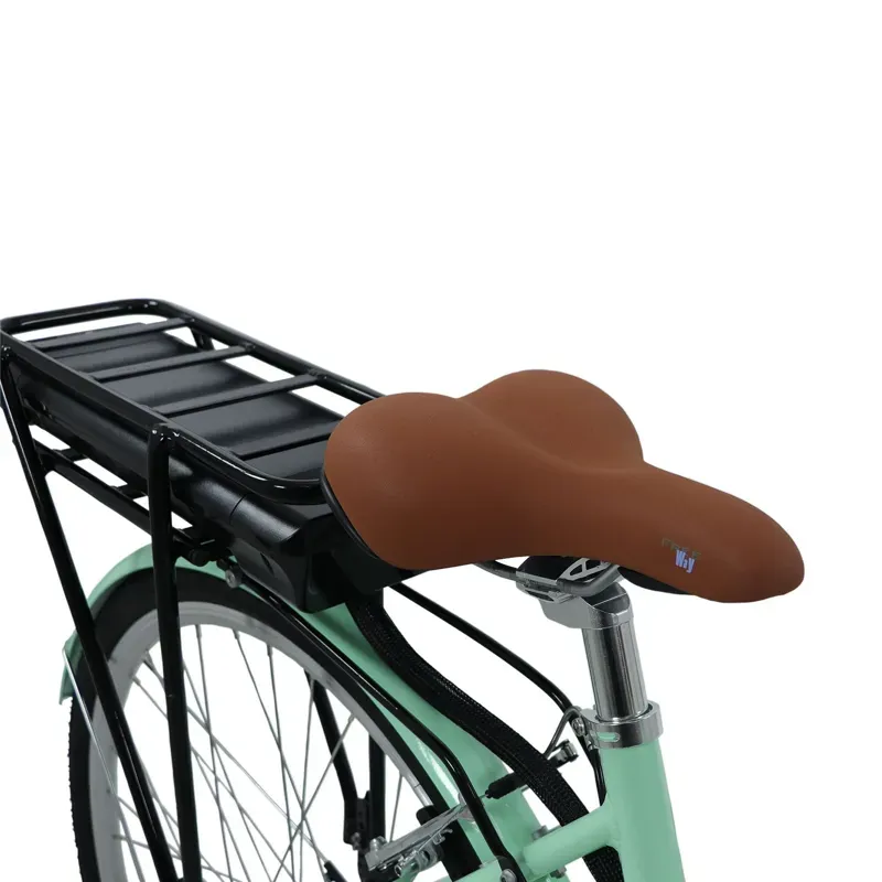 Dawes Elegance Low Step Electric Hybrid Bike in Mint Green-6