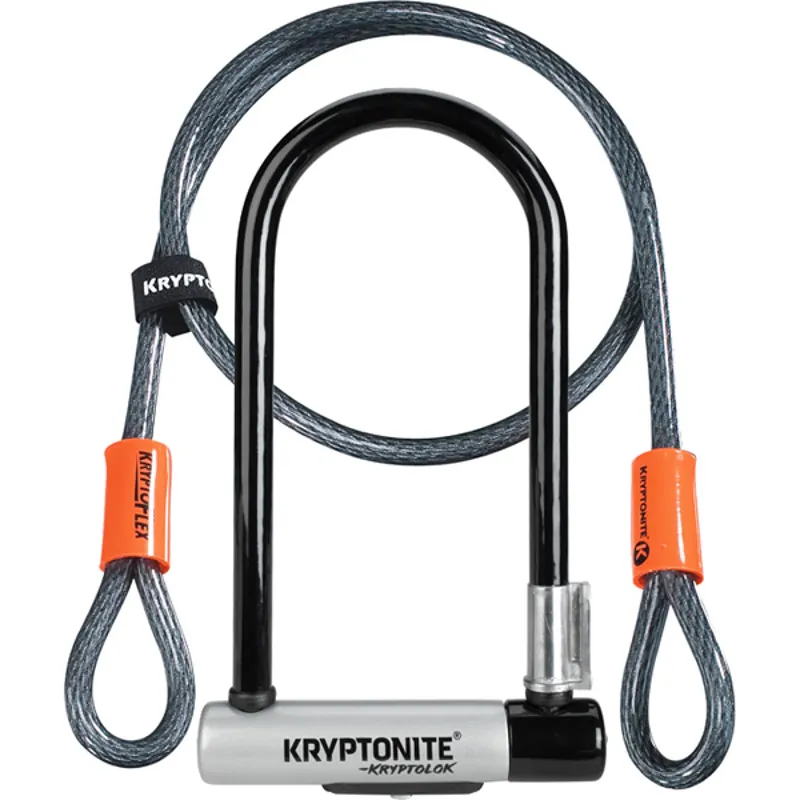 Kryptonite Kryptolok Standard w/ 4-ft Flex Cable 2-pack in Black/Silver