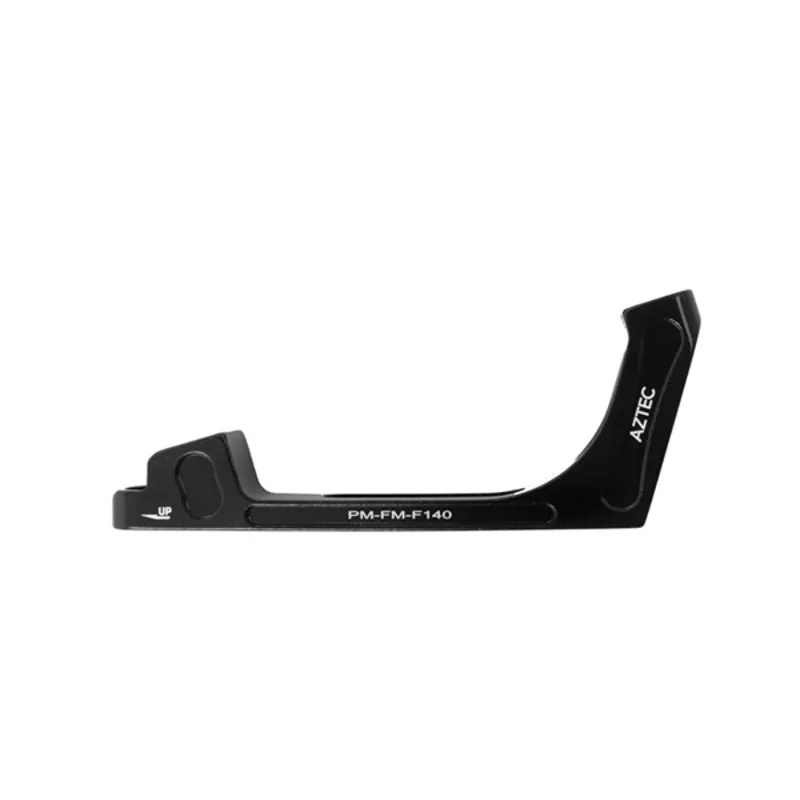 Aztec Post-Flat 140mm Front Brake Caliper Adapter in Black