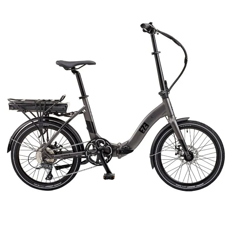 EZEGO Folding E-Bike Low Step Gunmetal