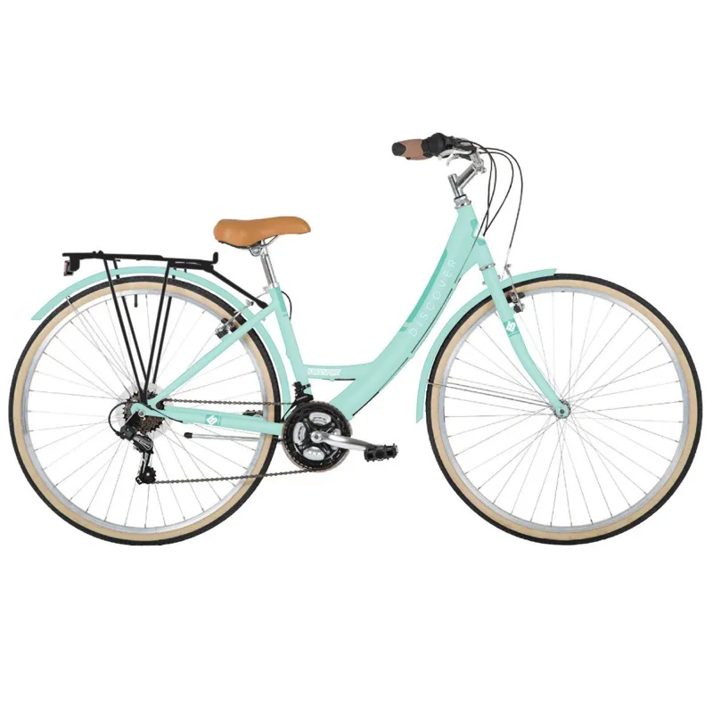 Freespirit Discover 700c Wheel Womens Comfort Hybrid Bike Mint 1