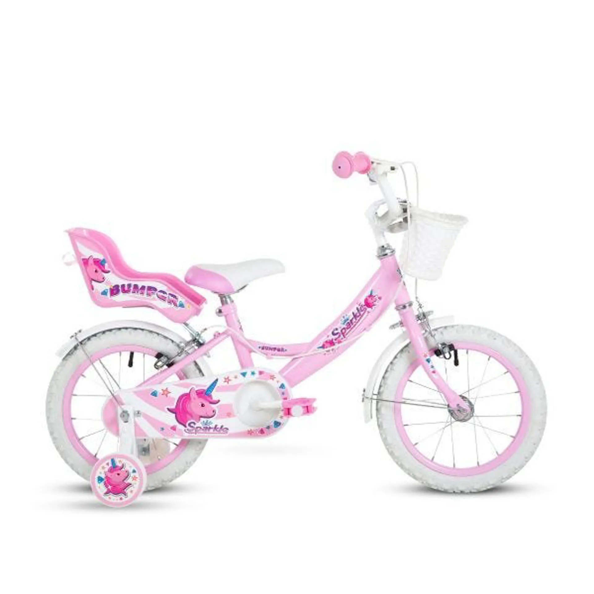 little pink and purple 16 inch girls bike