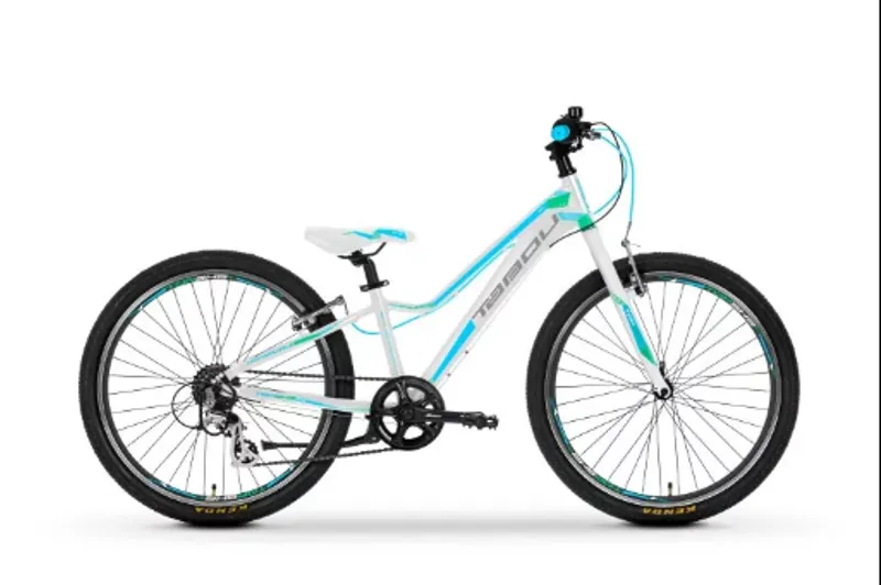 Tabou Girls Bike Topshe Lite 24inch Wheel 10inch Frame White/Mint