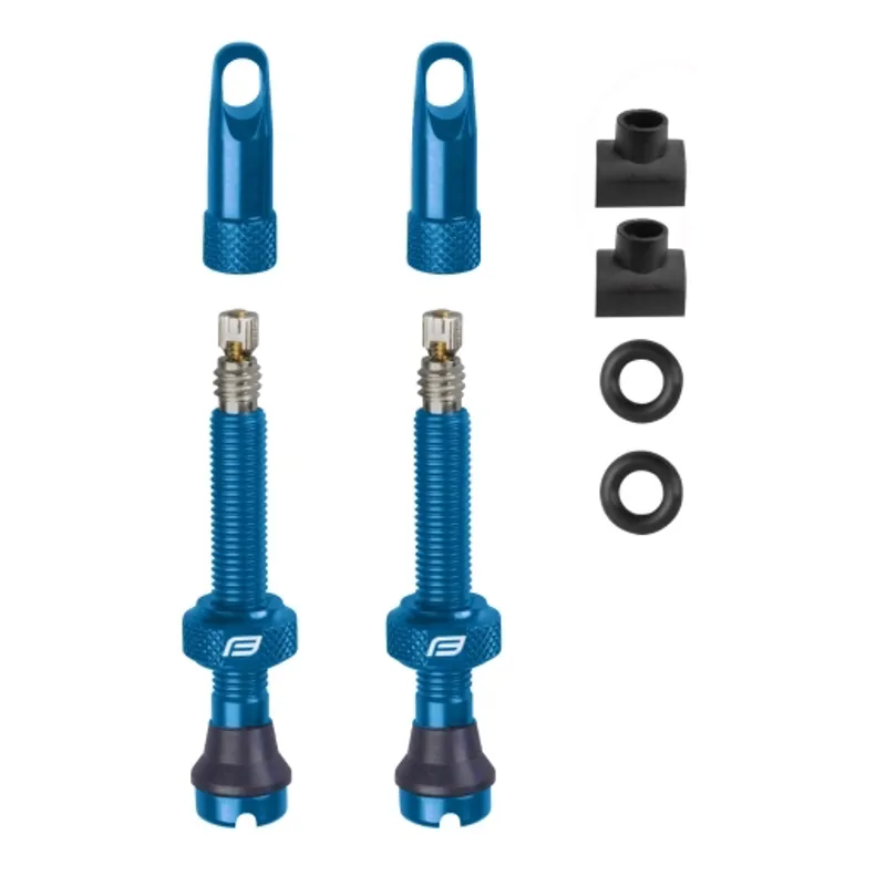 Force Tubeless Valve Set Blue 44mm FV