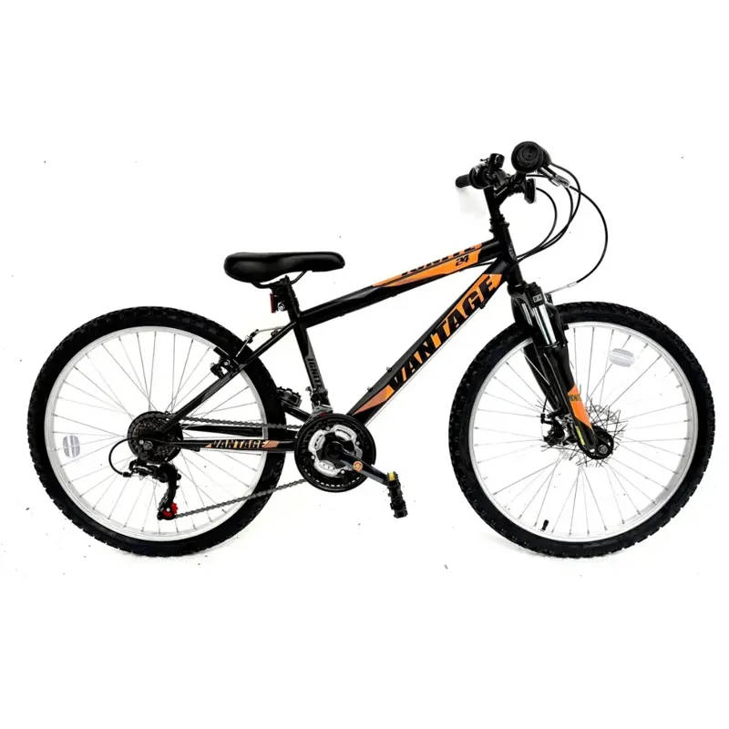 Ignite Vantage 24W Disc brake Boys MTB Black orange