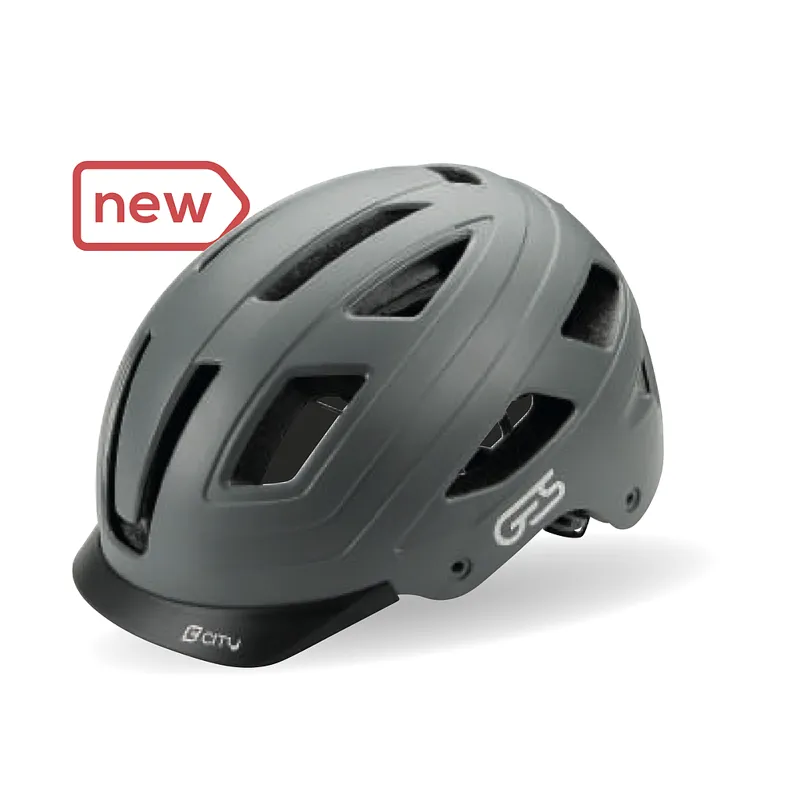 GES CITY HELMET WITH LIGHT GREY L Size 59-61