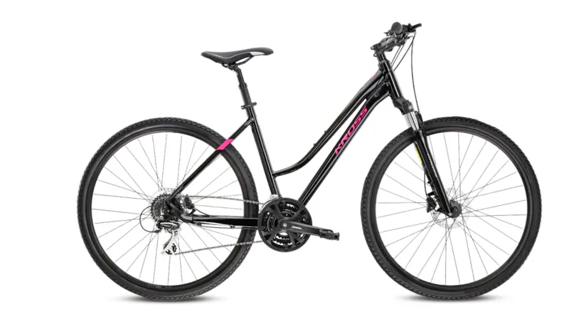 KROSS EVADO 4.0 Ruby/Black Ladies Hybrid 17 inch Frame