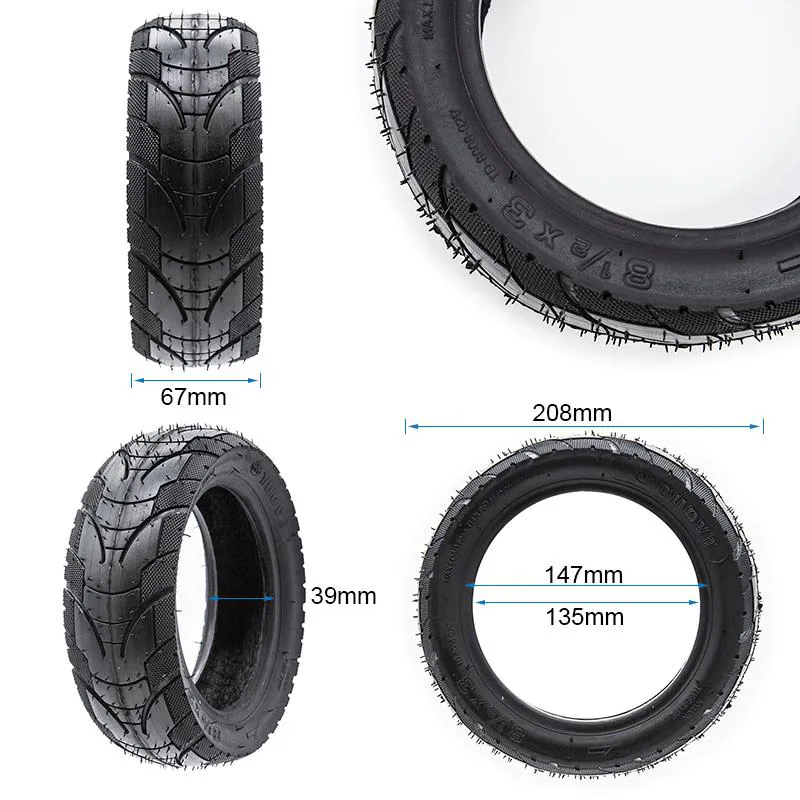 Clincher Wheel 8.5 x 3 50-134 Tubetype E-Scooter Tyre-1