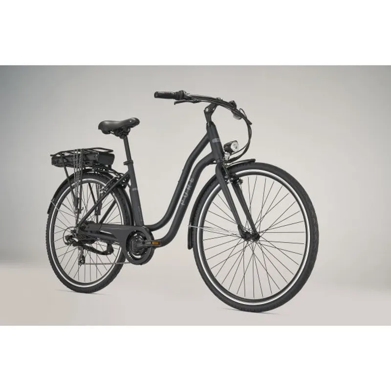 PURE FREE CITY E-BIKE HYBRID BLACK-1